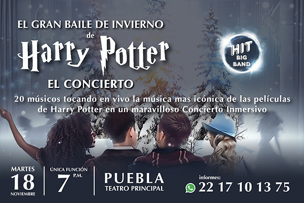 El gran baile de invierno de Harry Potter, el concierto. Puebla